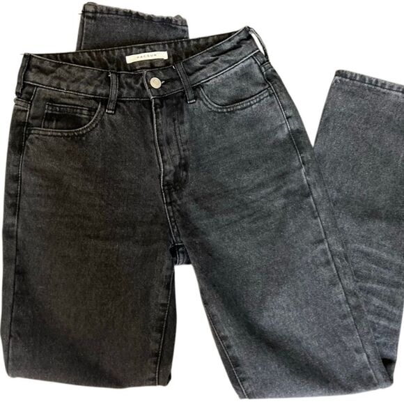 PacSun Mom jeans high waist Black Wash Denim Jeans Size 23L - Picture 1 of 16
